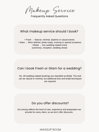 MAKEUP SERVICE - The Makeup Room